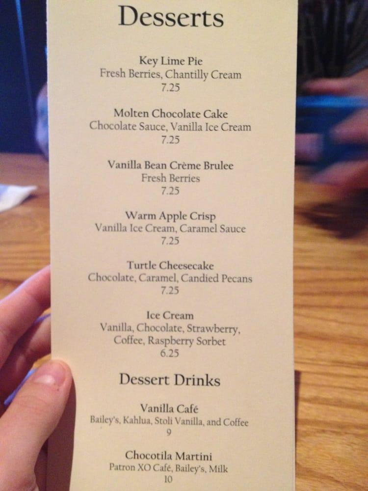 Menu at Kilroy's Cafe, Quincy