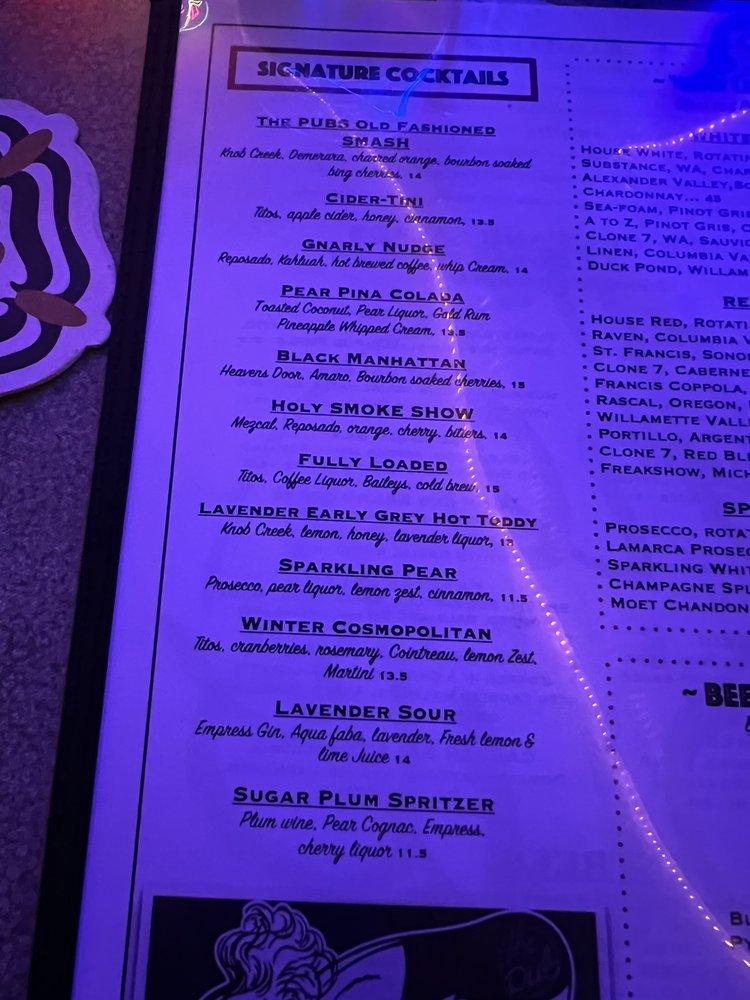 Menu at Lake City Pub, Lakewood