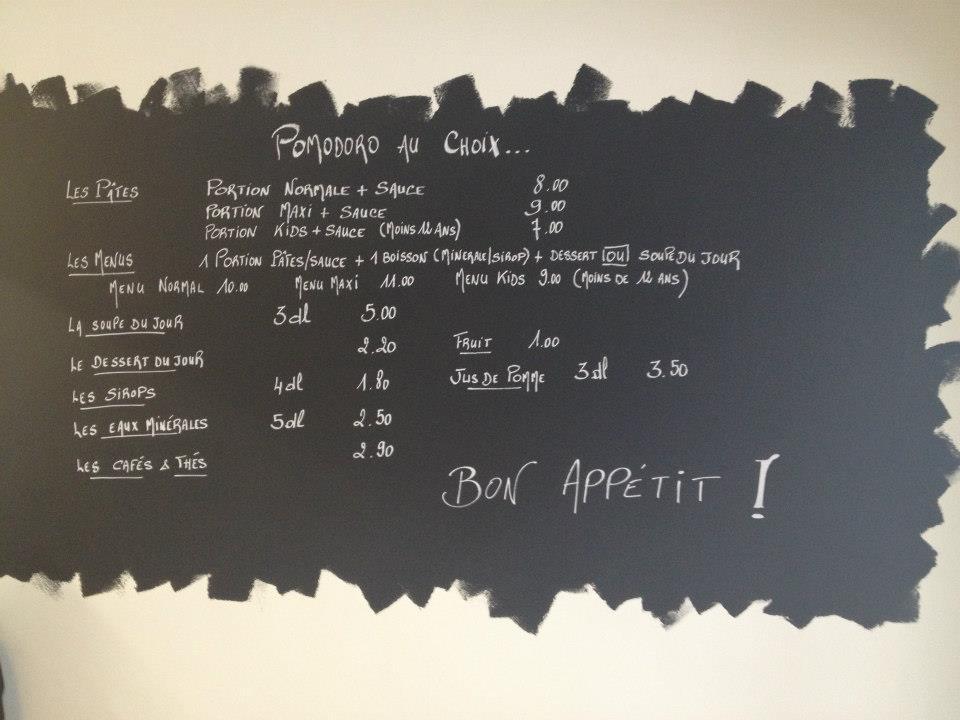 Menu di Pomodoro pasta e basta - foodtruck & events 