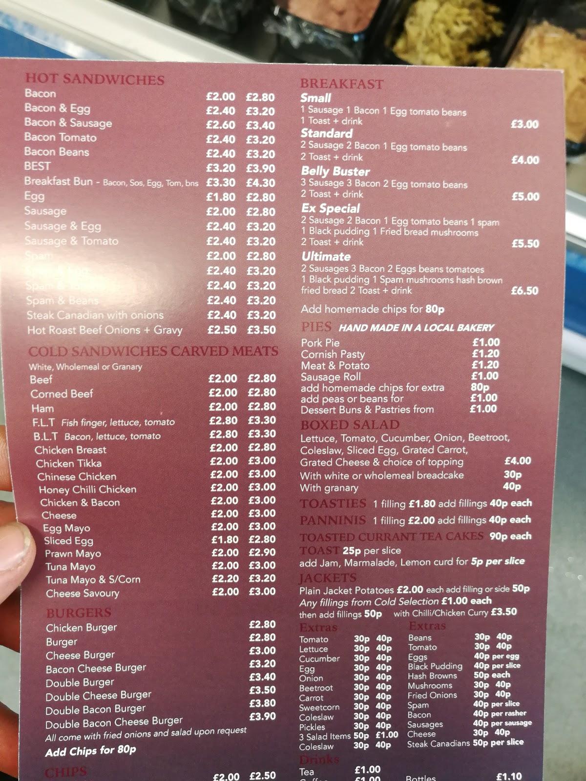 Menu at The Grove Cafe, Leeds, 396 Dewsbury Rd