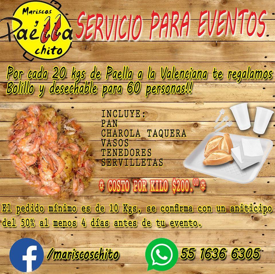 Paella y Mariscos El Chito restaurant, Cuautitlán Izcalli, Central 2 -  Restaurant reviews