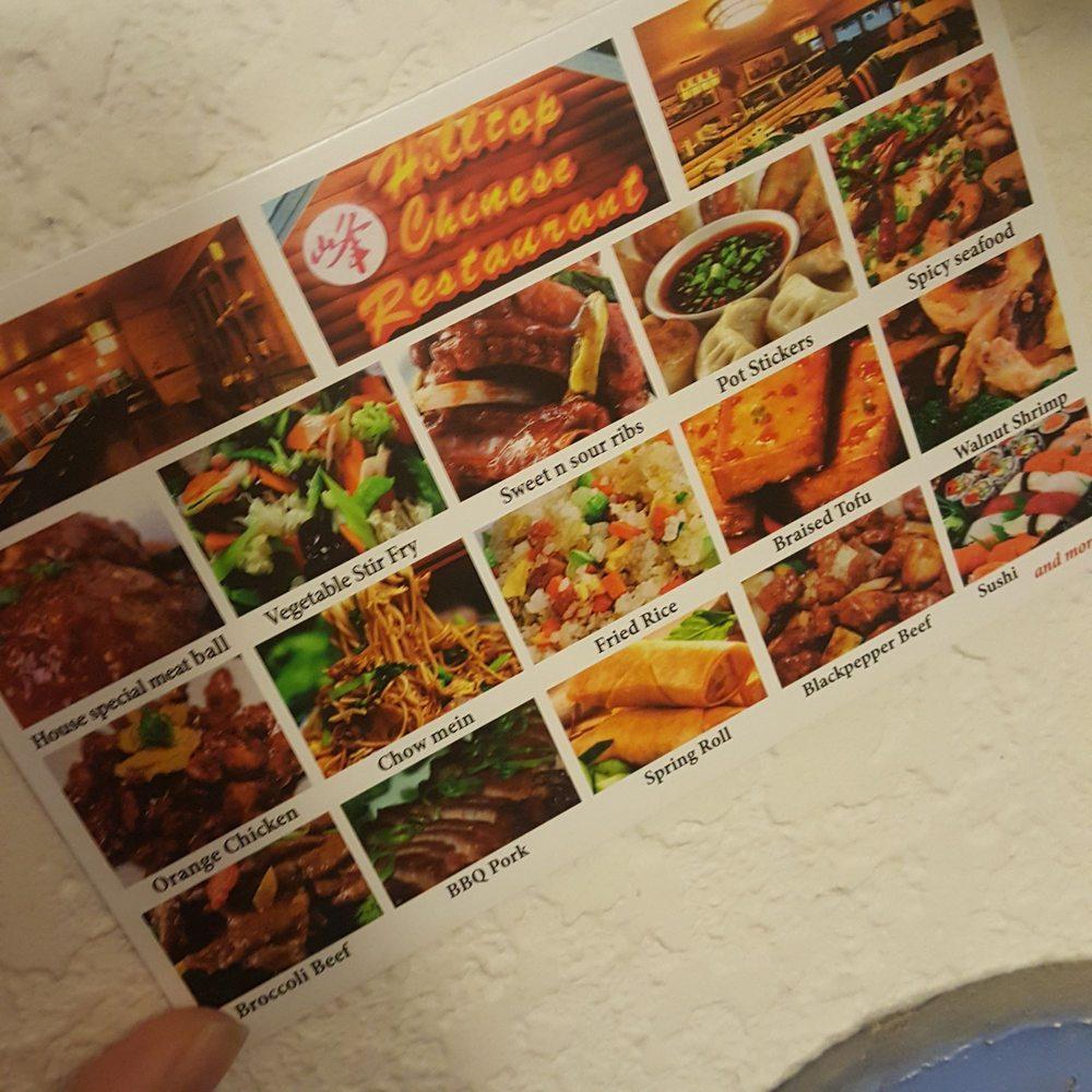 Menu at Hilltop Chinese Restaurant, Running Springs