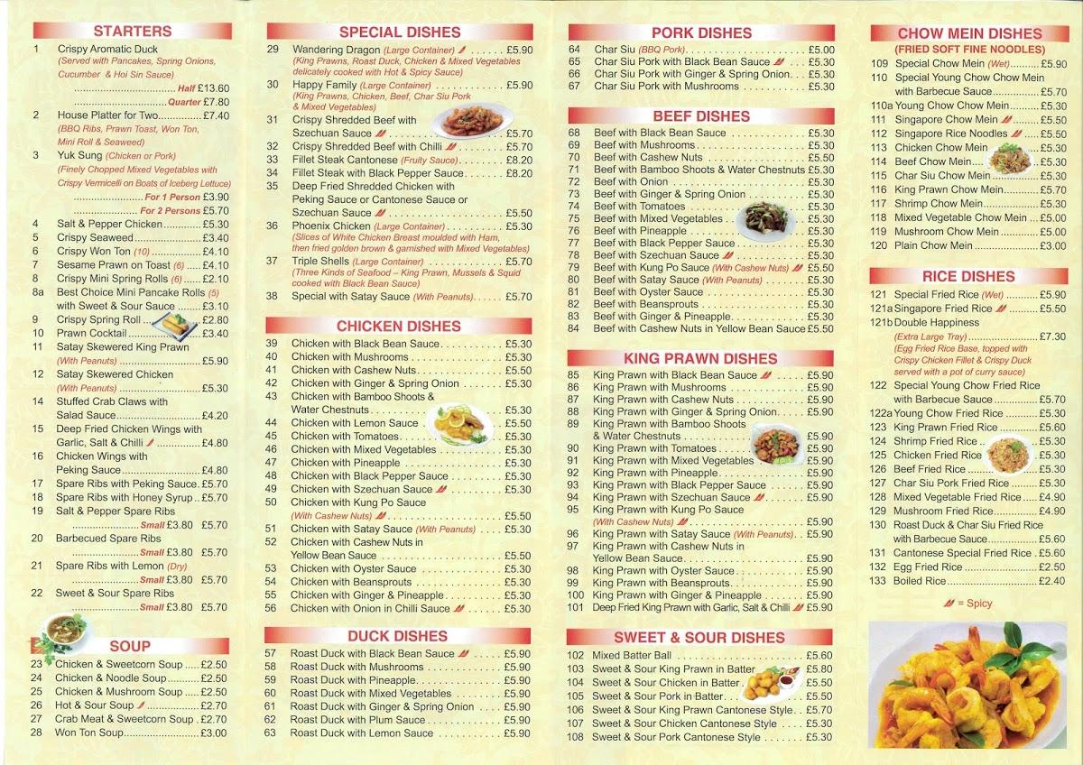 Menu at Best Choice fast food, Birmingham