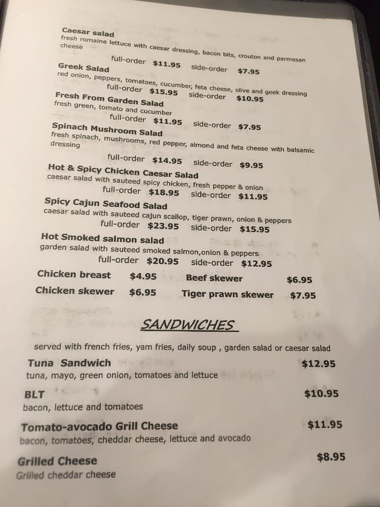 Menu at 506 All Day Grill restaurant, Whitehorse