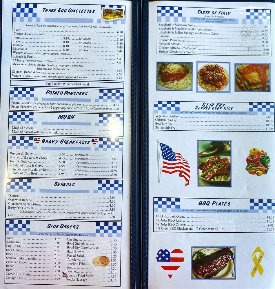 Carta del restaurante Blueberry Hill Pancake House, Indianapolis, 10289