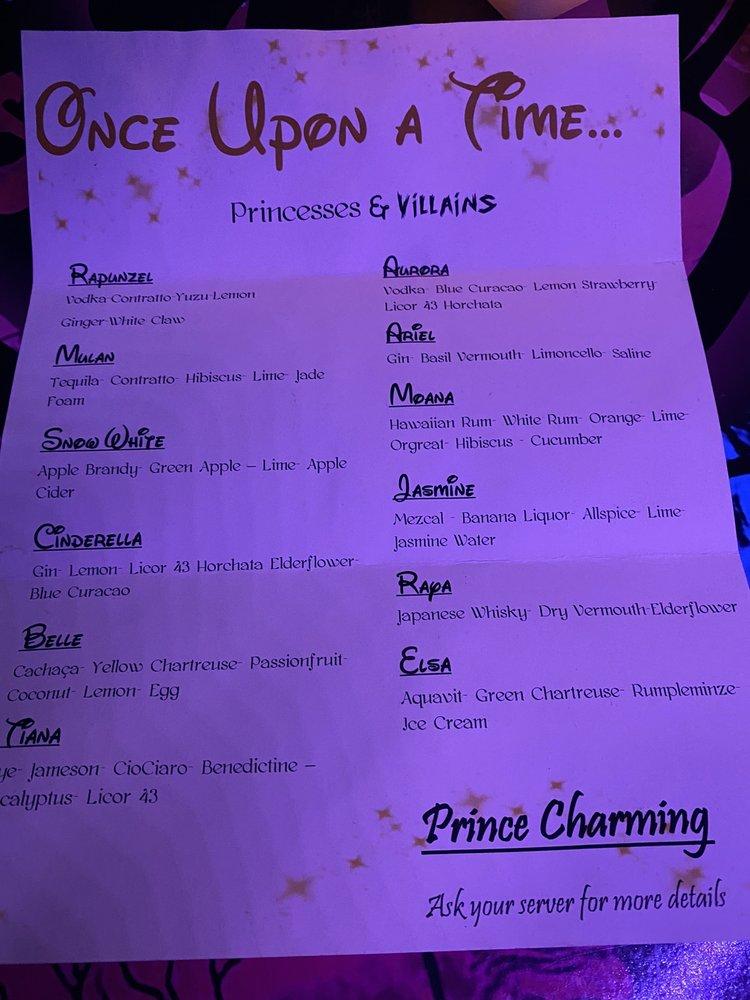 Menu at Allusion Cocktail Bar (Downtown), Colorado Springs