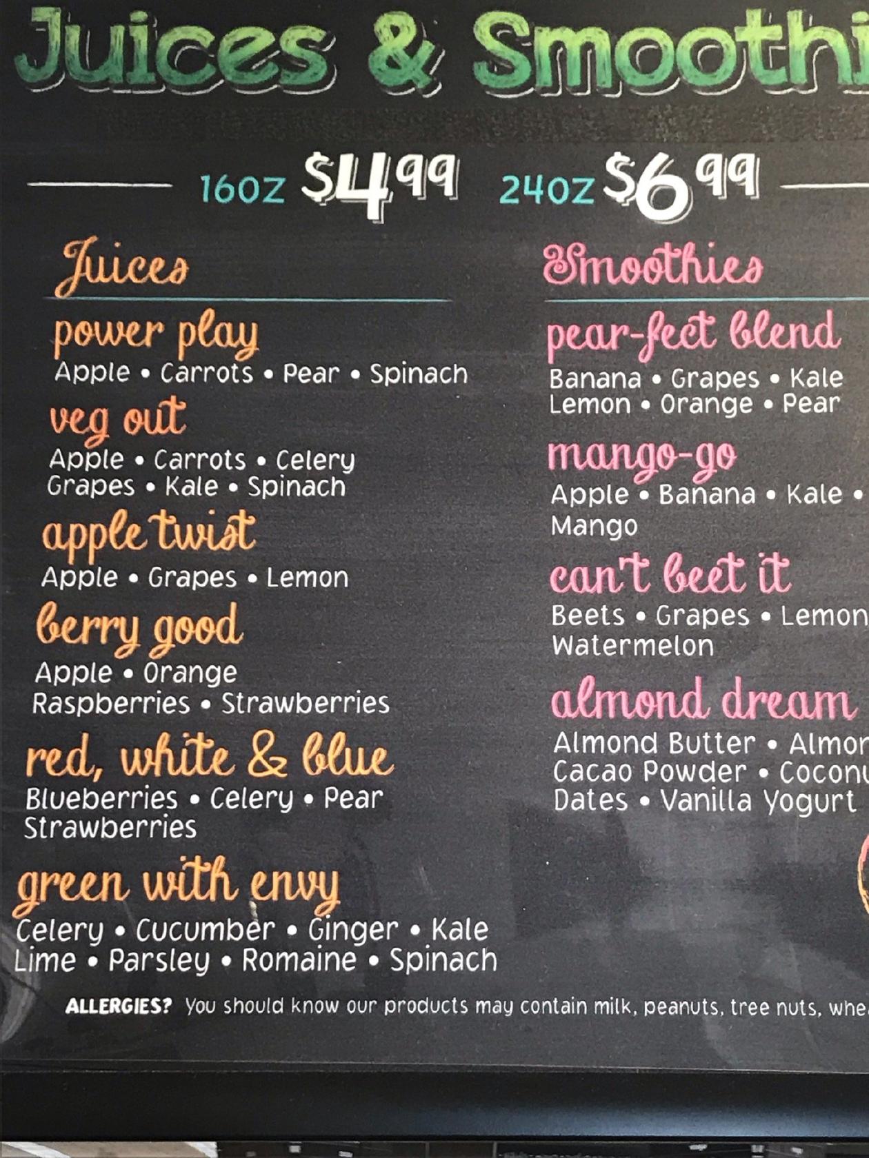 Menu at Curbside Crab Cakes, Los Angeles