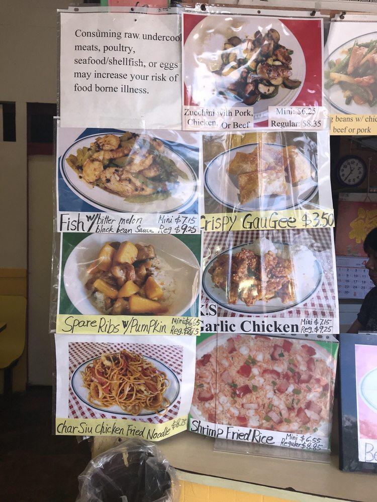 Menu at Kent's Drive Inn restaurant, Honolulu