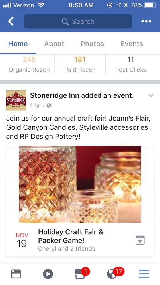 Menu at Stoneridge Inn pub & bar, Hales Corners