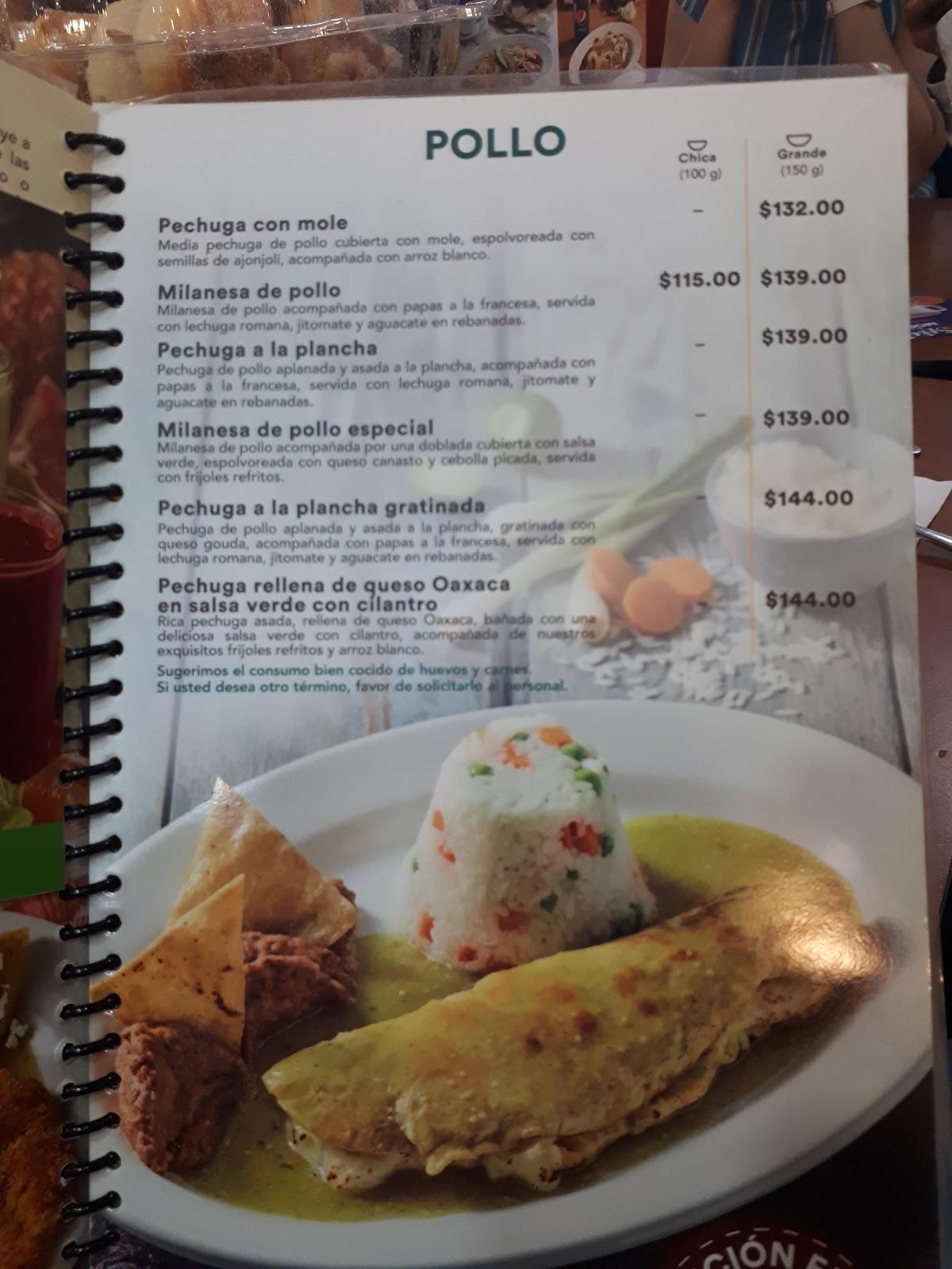 Carta del restaurante Bisquets Obregón, Metepec, Av Independencia 112