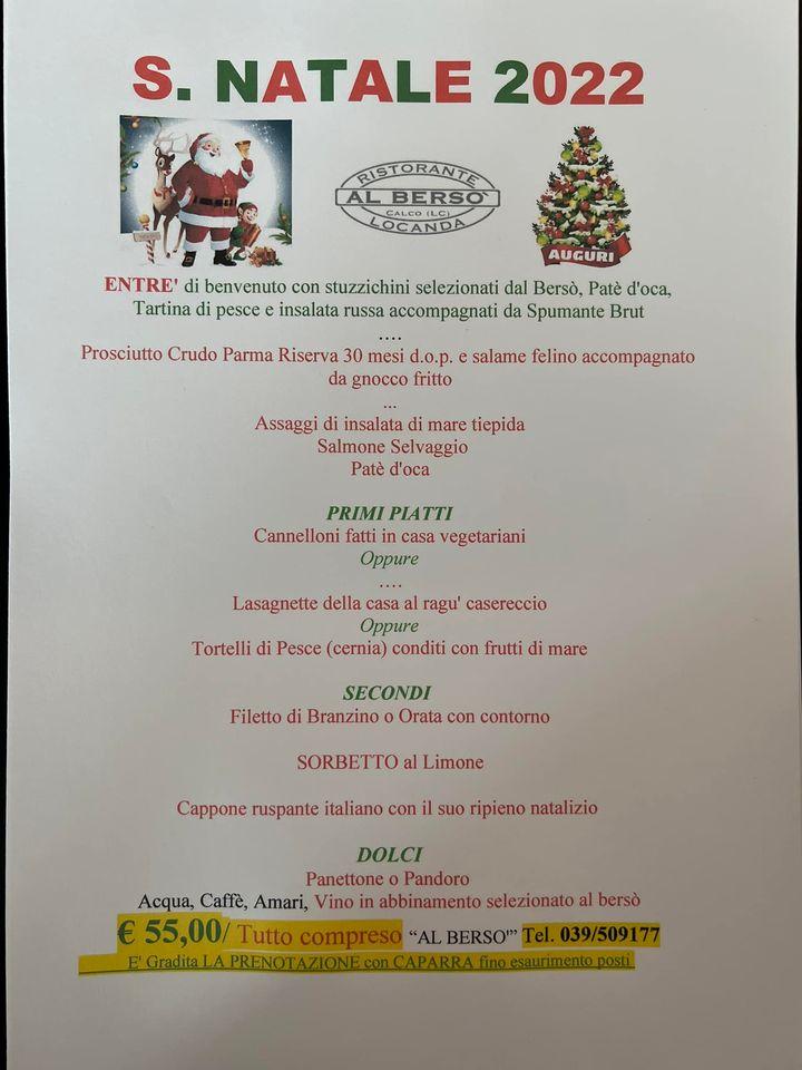 Menu di Ristorante Al Berso' 