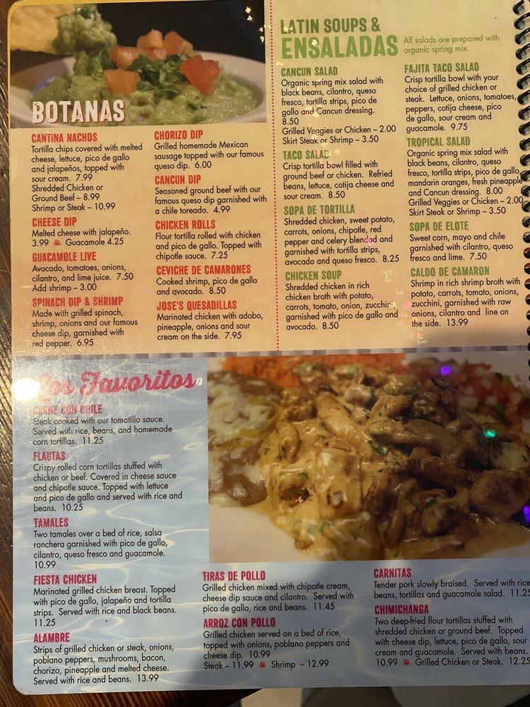 Menu at Mi Cancun pub & bar, Dunn