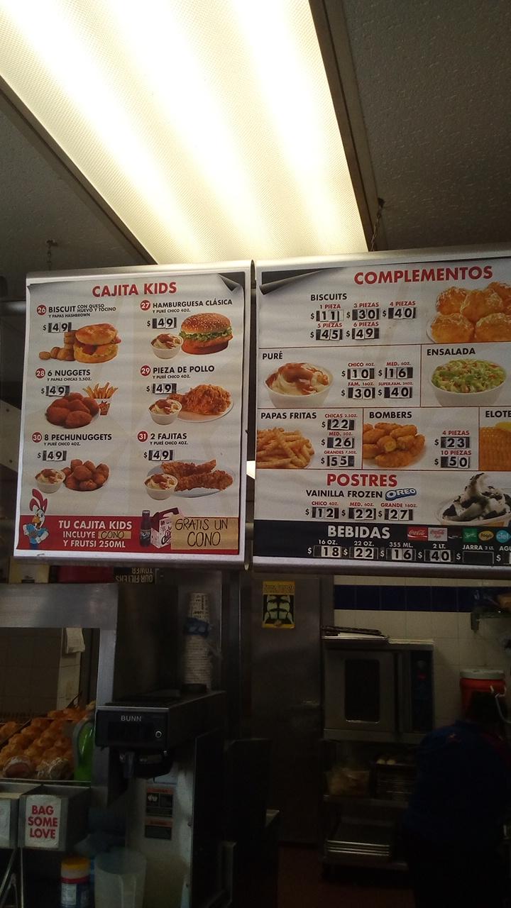 Menu at Church's Chicken restaurant, Reynosa, Blvd. Morelos Y Blvd Alvaro  Obregón S/N