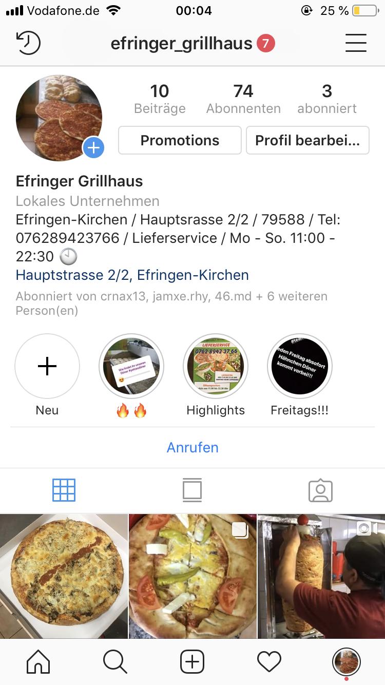 Speisekarte von Efringer Grillhaus restaurant, Efringen-Kirchen