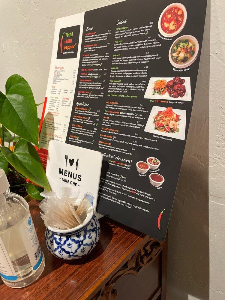 Menu at Thai Chilli Pepper Oakfield restaurant, Brandon