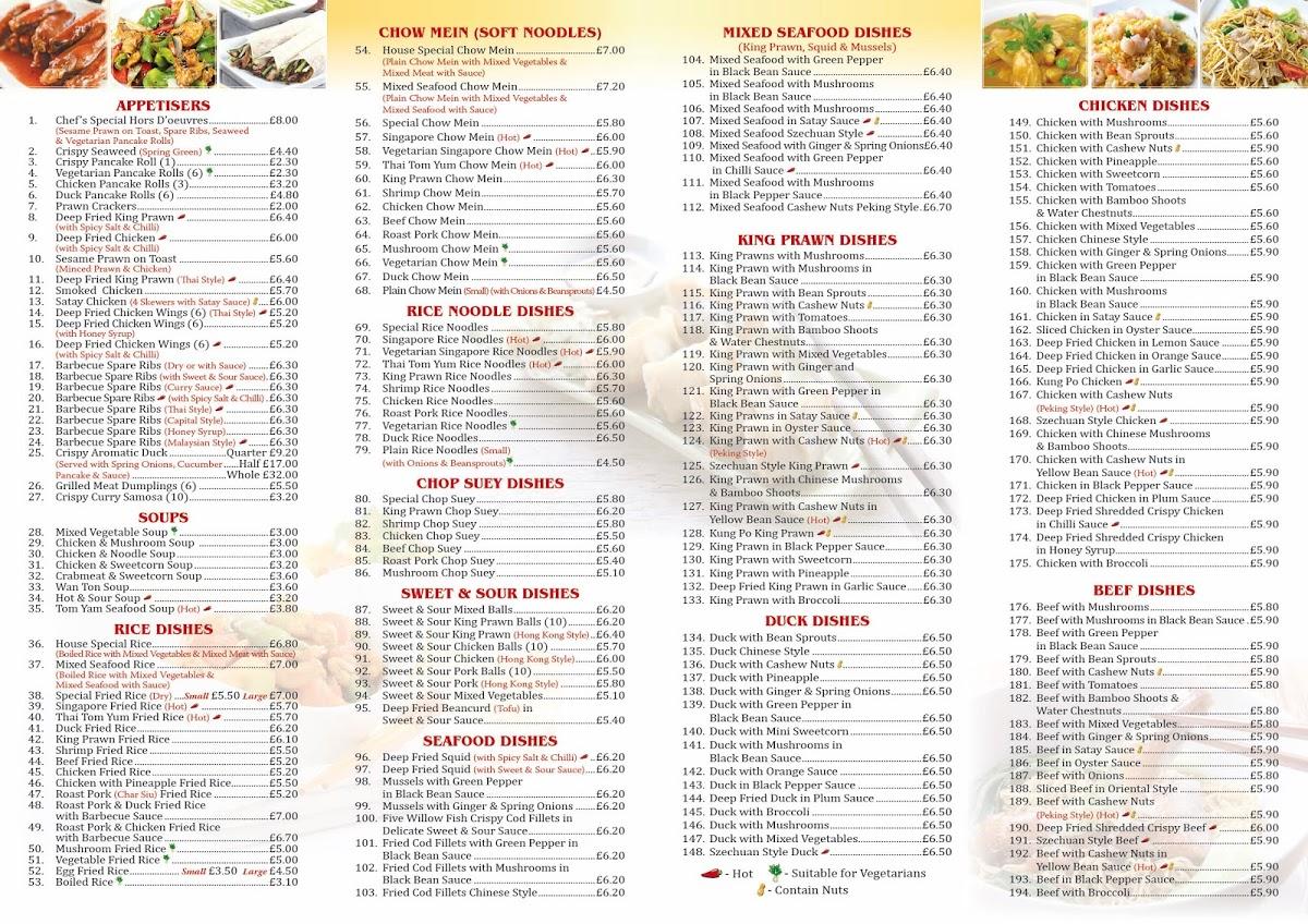Menu at Lucky Dragon fast food, Winchester, 81 Stoney Ln