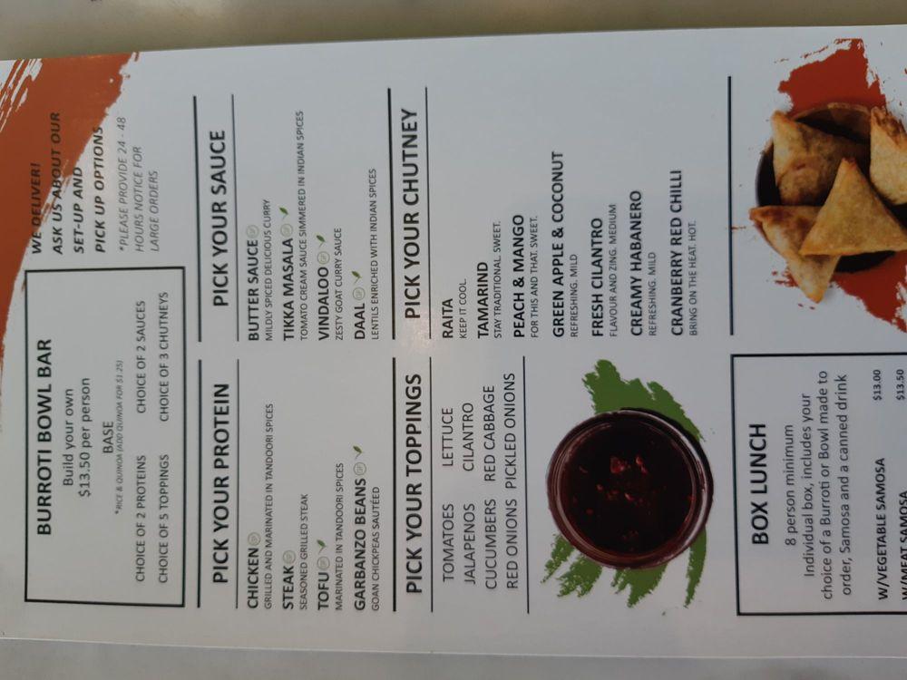 Menu at Chutneys Indian Grill restaurant, Surrey