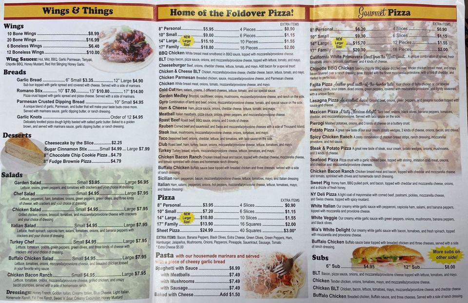 Menu at Pizza Brothers Sandusky, OH pizzeria, Sandusky, Columbus Ave
