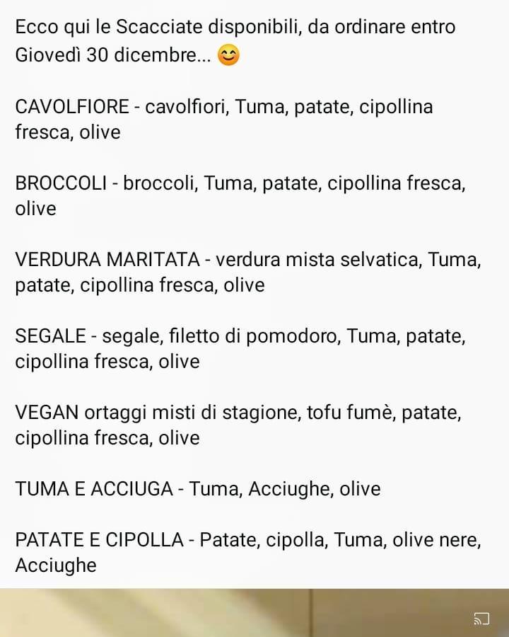 Menu at In un angolo di mondo... Pizzeria, Acireale
