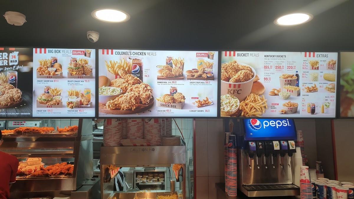 Speisekarte Von Kfc Restaurant El Jadida