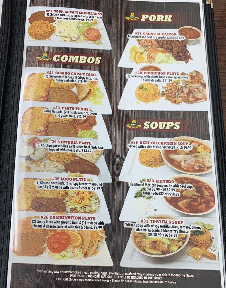 Menu at Casa Jalisco San Angelo restaurant, San Angelo