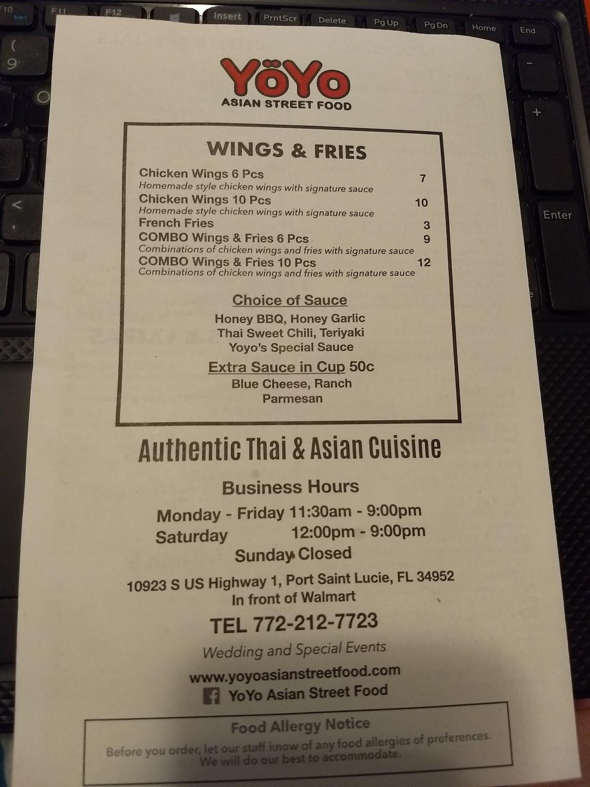 Carta del restaurante Wings Bomb, Port Saint Lucie, US1