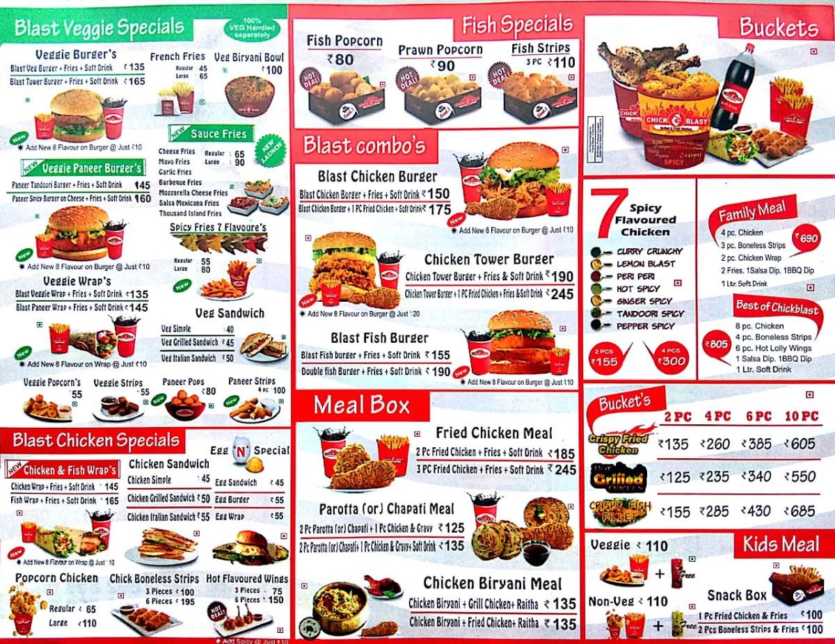 Menu at Chick Blast, Thane, HIRANANDANI MEADOWS-2