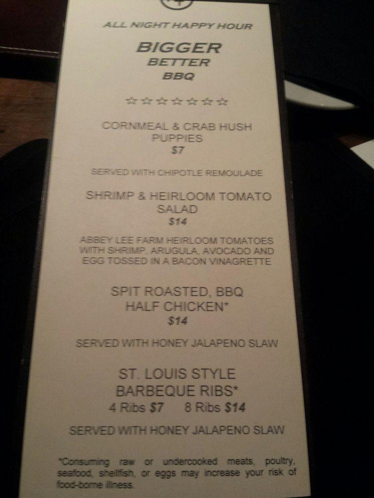 Menu at Roaring Fork pub & bar, Scottsdale