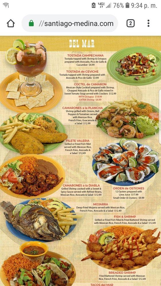 Menu at Taqueria El Tapatio restaurant, Dumas, Guy Lane Plz