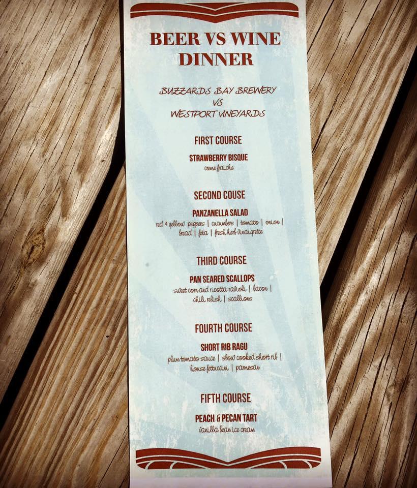 Menu at The Inn On Shipyard Park pub & bar, Mattapoisett
