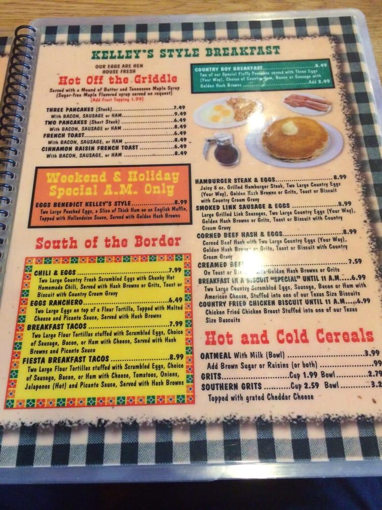 Menu At Kelley S Country Cookin Restaurant Pasadena Spencer Hwy   R3c7 Menu Kelleys Country Cookin 2022 10 2 