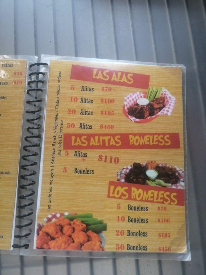 Carta del restaurante Mis Alitas, Reynosa