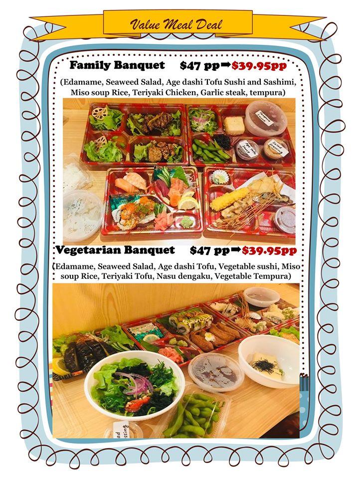 Menu at Iori Japanese Restaurant, Canberra