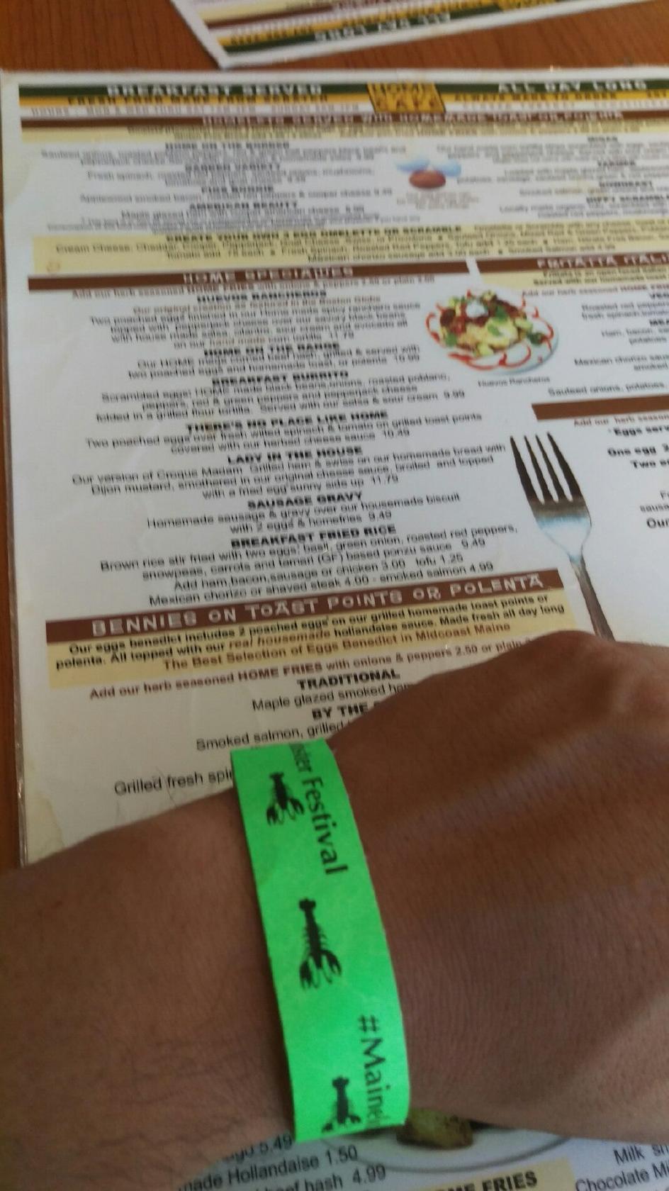 Menu at Home Kitchen Cafe, Rockland