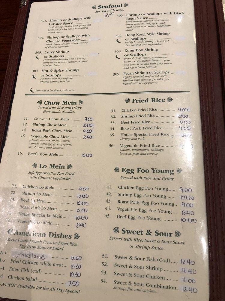 Menu at Master's Wok Chinese Restaurant, Anderson, N Main St