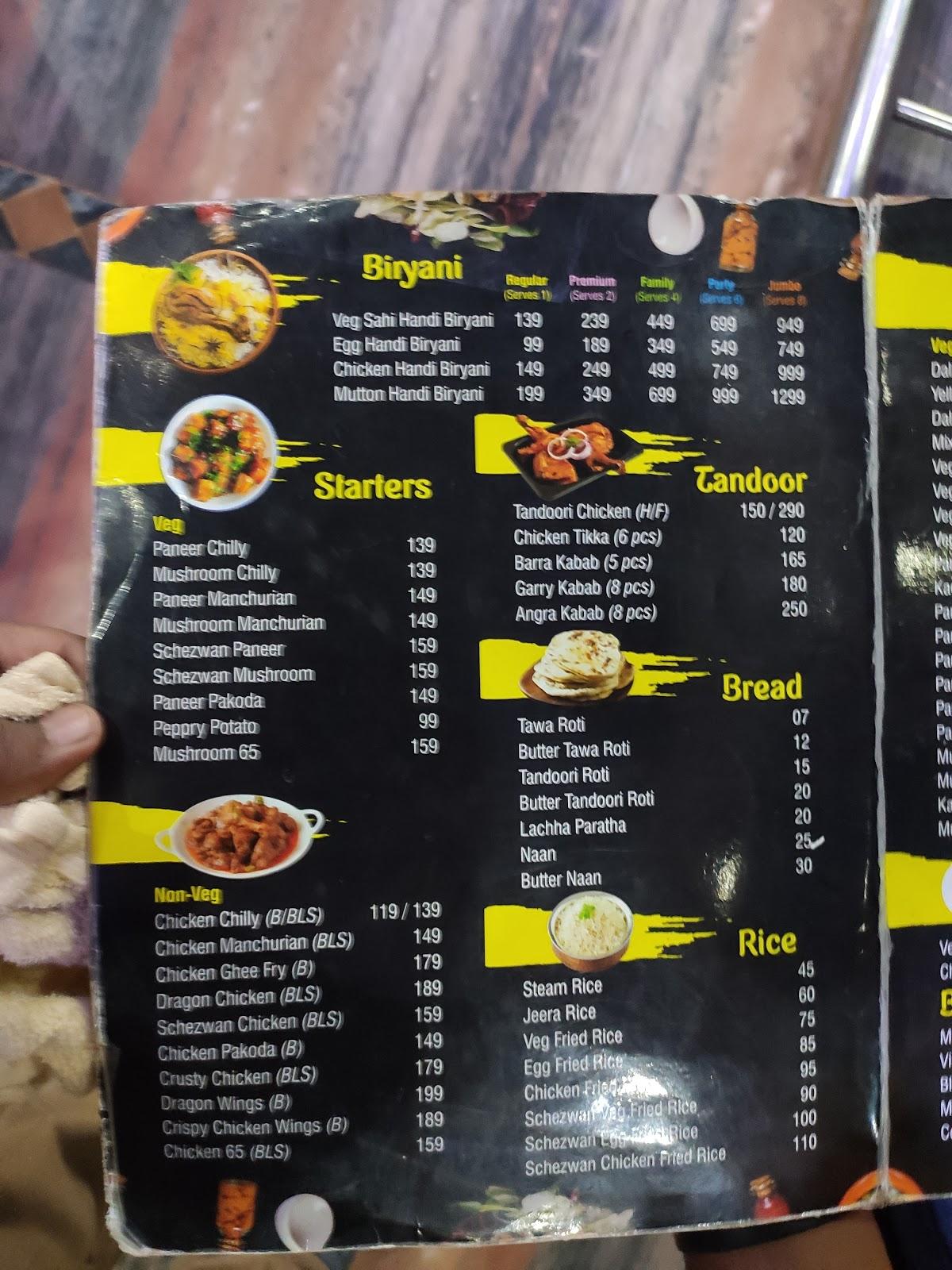 Menu at ABI'S KITCHEN, Rourkela