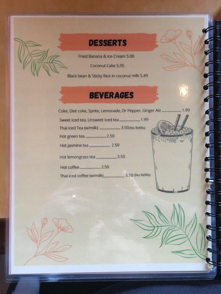 Menu at Khao Thai Cuisine desserts, Arden