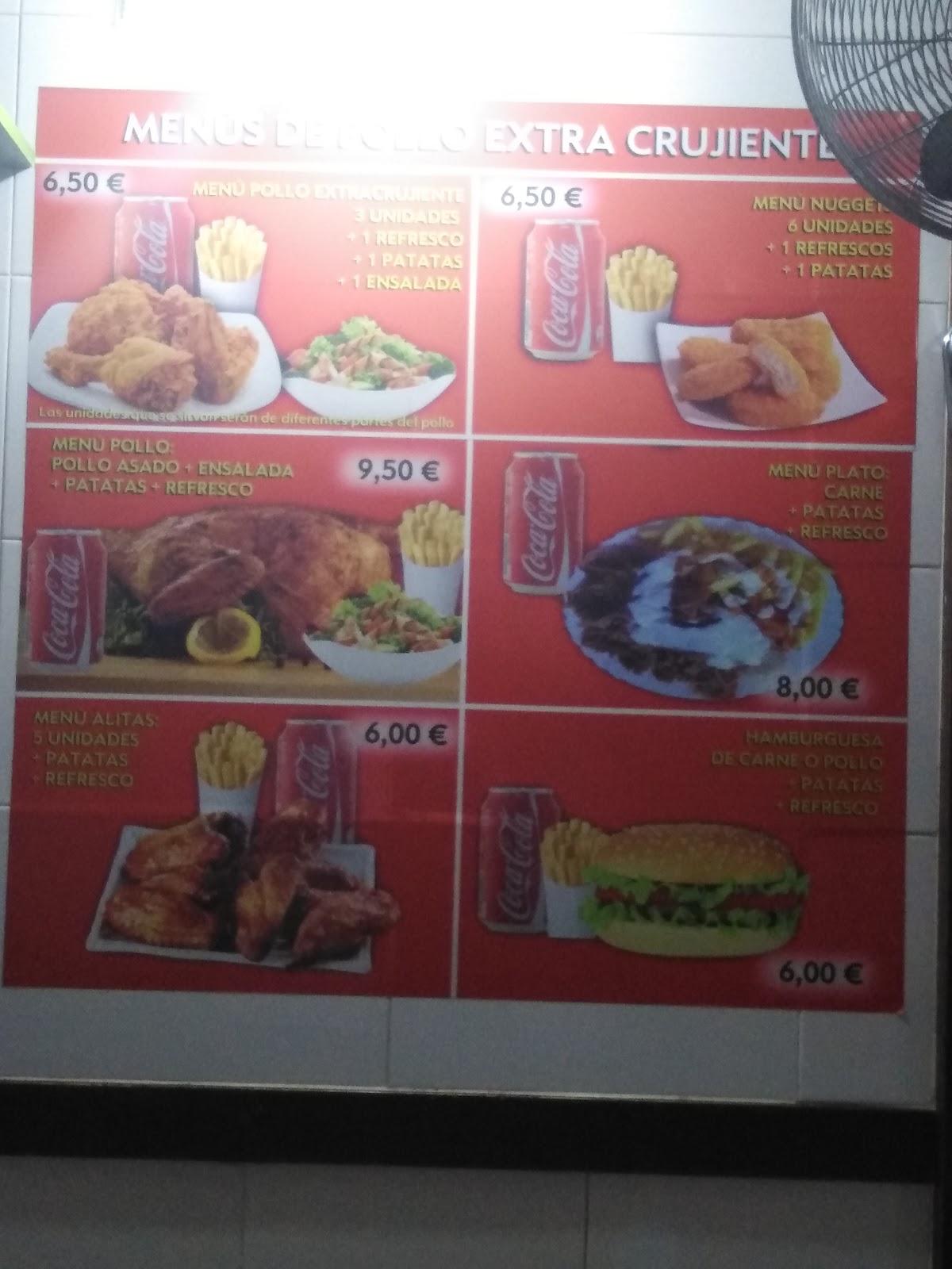 Carta Del Restaurante Pak Doner Kebab, Tudela