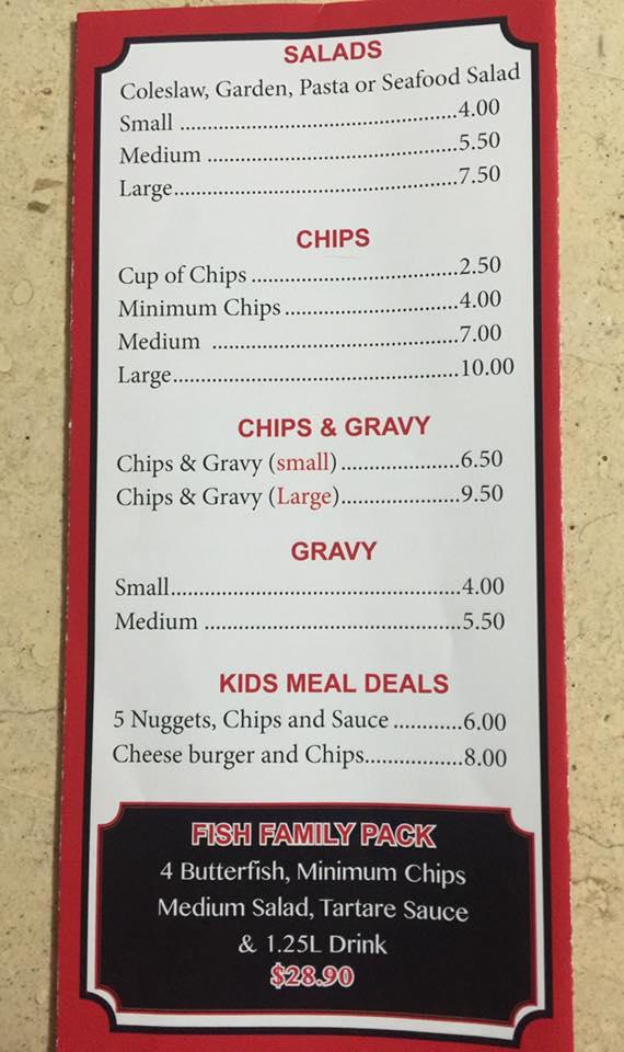 Menu at Addison Road Takeaway fast food, Pennington