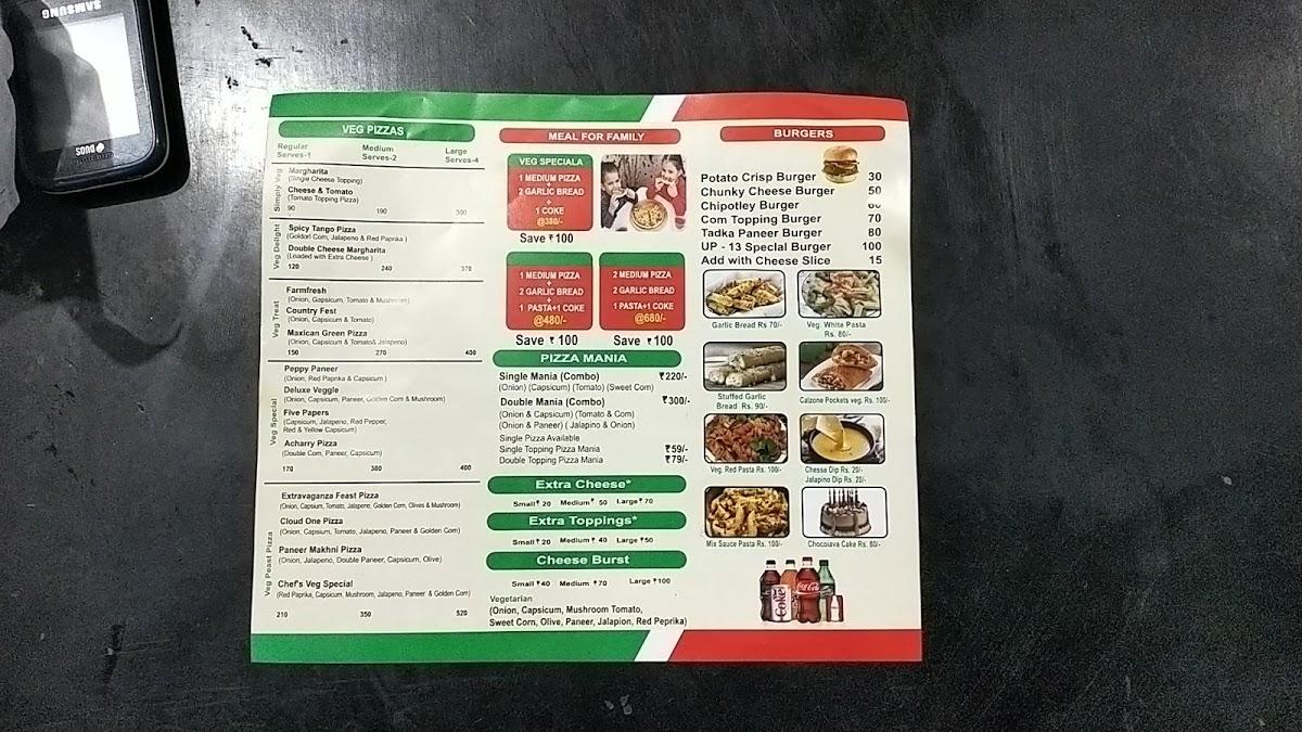Menu at Pizza buzzer, Bulandshahr