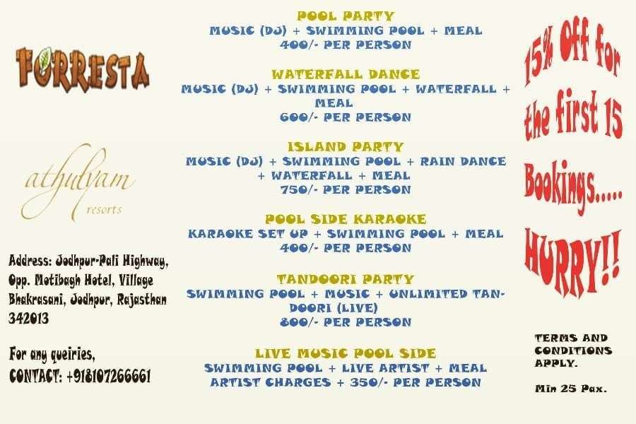 Forresta Restaurant menu