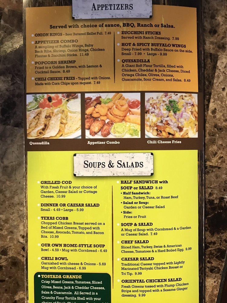 Menu at Village Grill restaurant, Tehachapi