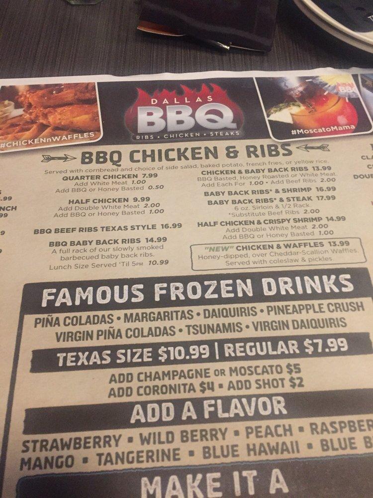 Menu at Dallas BBQ, New York City, 8914 Parsons Blvd