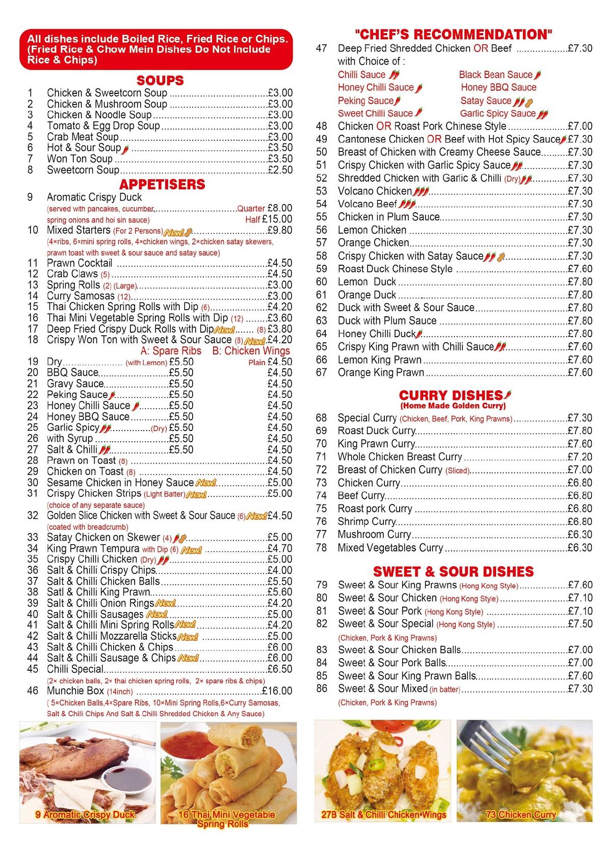 Menu at 88 Chinese Take Away Girvan fast food, Girvan