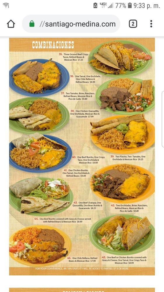 Menu at Taqueria El Tapatio restaurant, Dumas, Guy Lane Plz