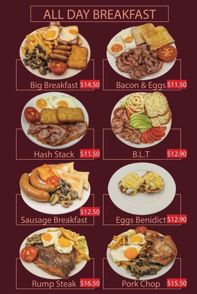 Menu at Connoisseur Cakes cafe, Lower Hutt