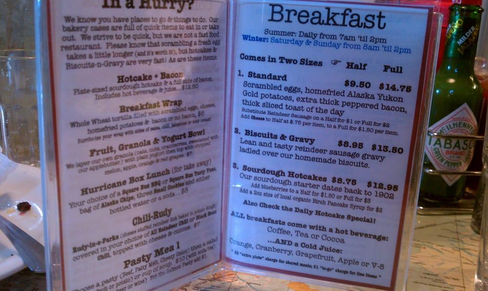 Menu at Talkeetna Roadhouse pub & bar, Talkeetna
