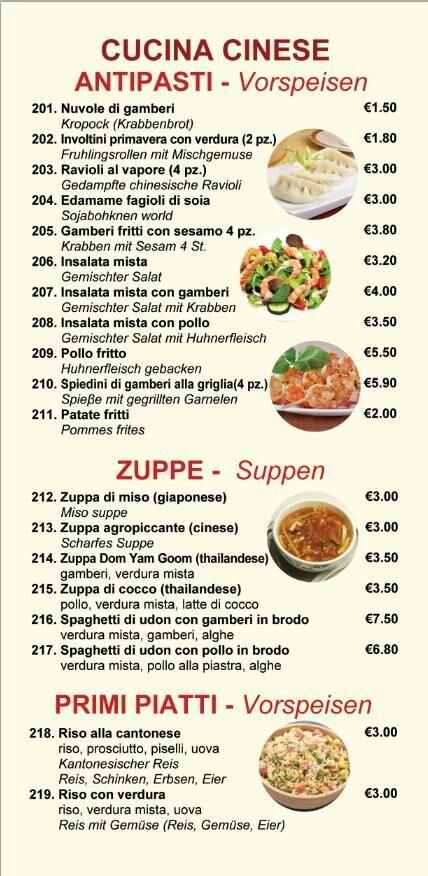 Menu di Ristorante Ms.Lin 