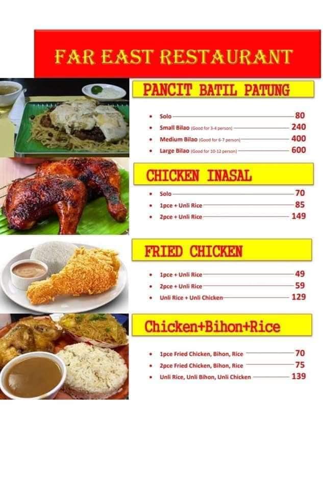 Menu At Far East Restaurant Laoag City   R3d4 Far East Restaurant Menu 2021 09 