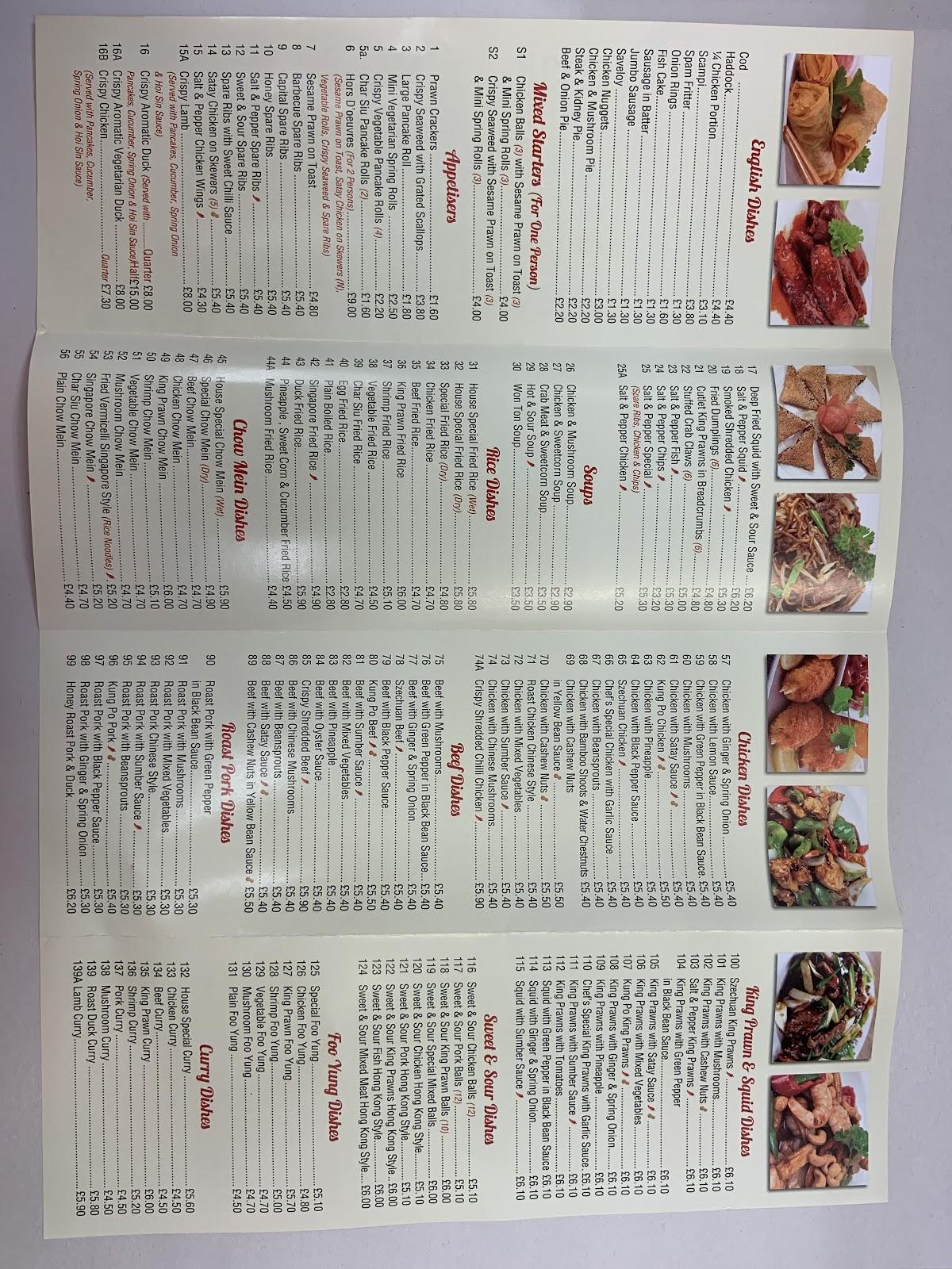 Menu at Stir Fry Takeaway fast food, Reading